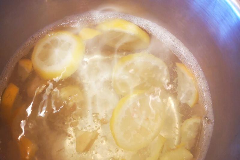 boiling lemons