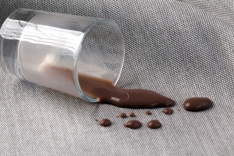 chocolate stain on sofa