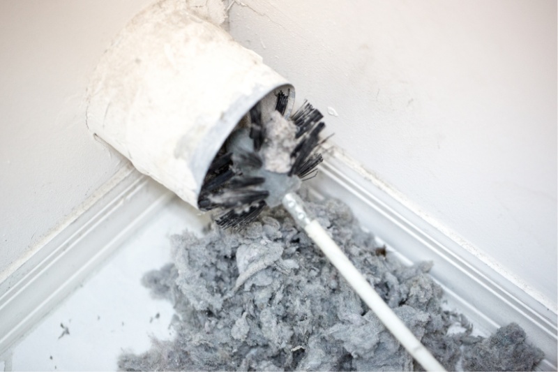 cleaning blocked vent