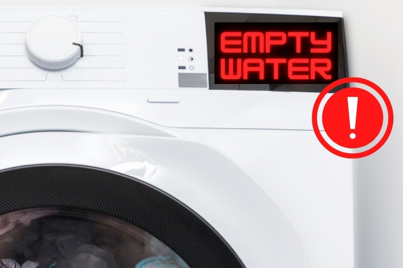 empty water on tumble dryer