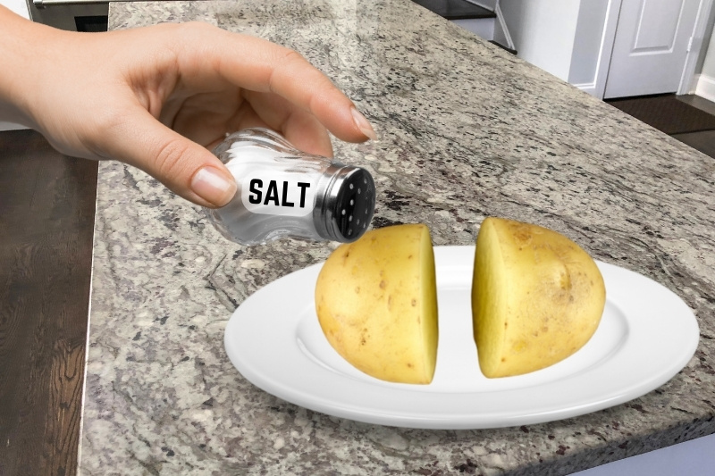 potatoes and salt