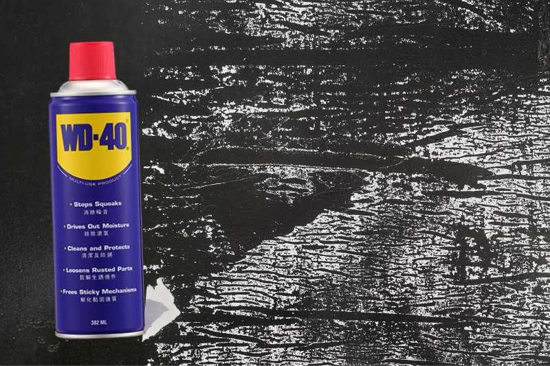 using wd-40 to remove sticker residue