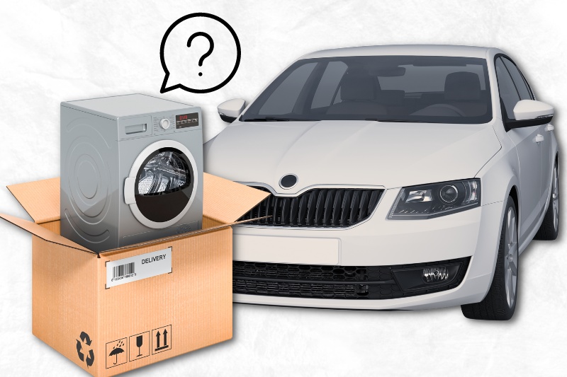 will washing machine fit in a car