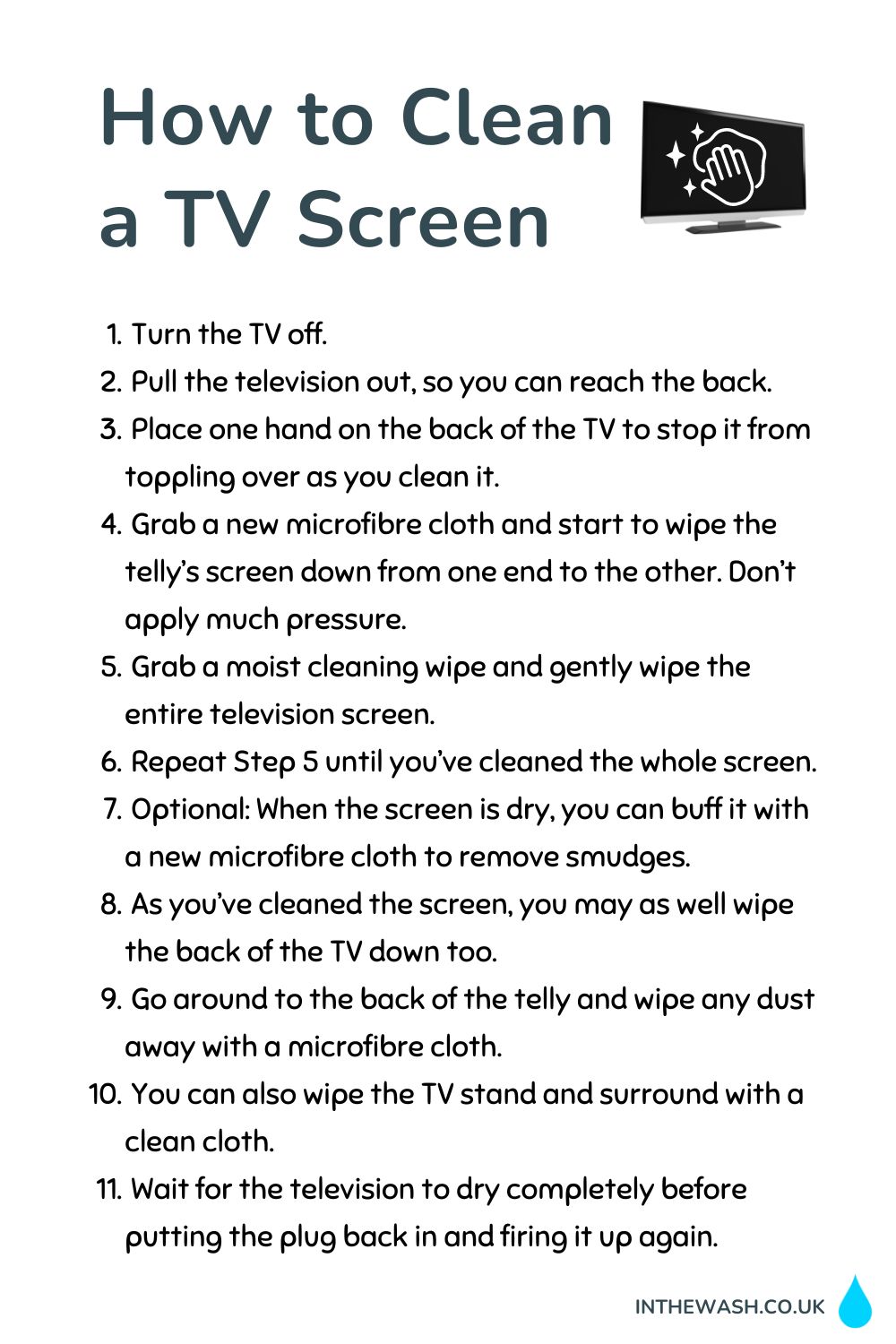 How to Clean a TV Screen