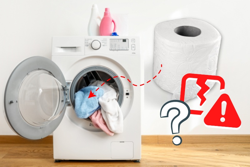 can tissue damage washing machine