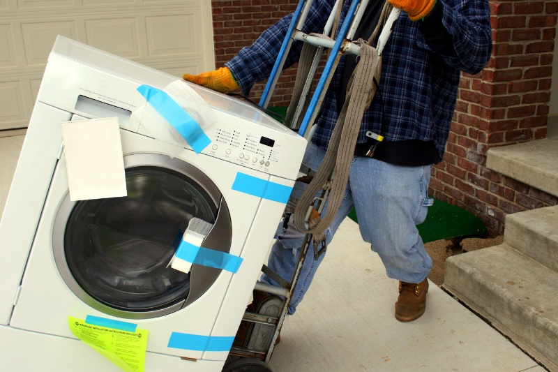 moving washing machine