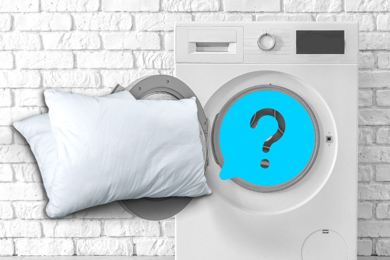 pillows in washing machine