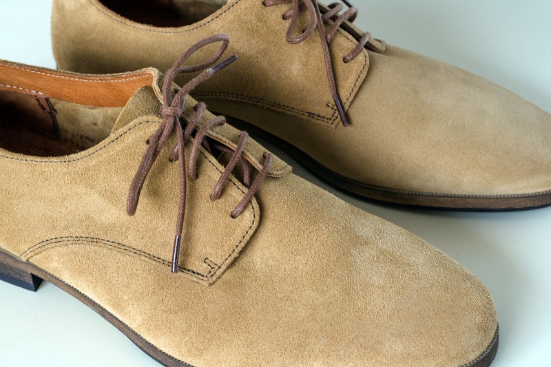 suede shoes with bald spots