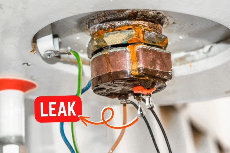 water heater leak