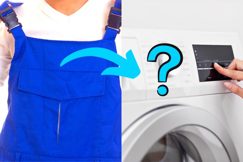 Overalls in washing machine
