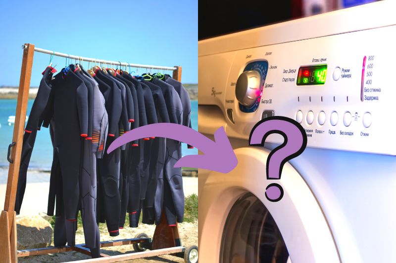 Wetsuits in washing machine