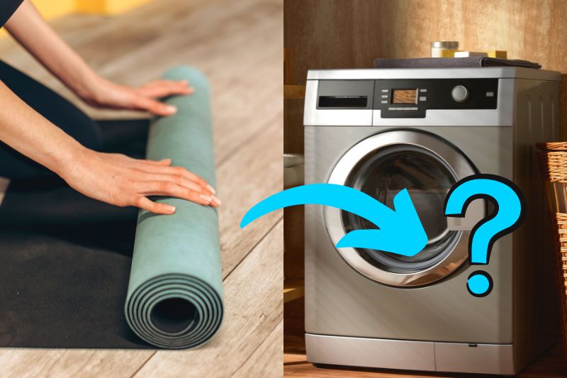 Yoga mat in washing machine