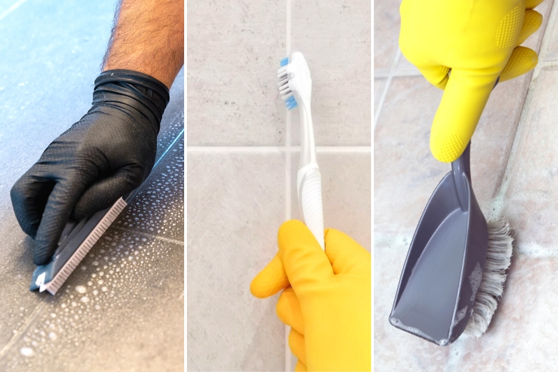 brush for cleaning grout