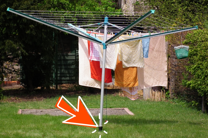 Rotary clothes dryer ground spike new arrivals