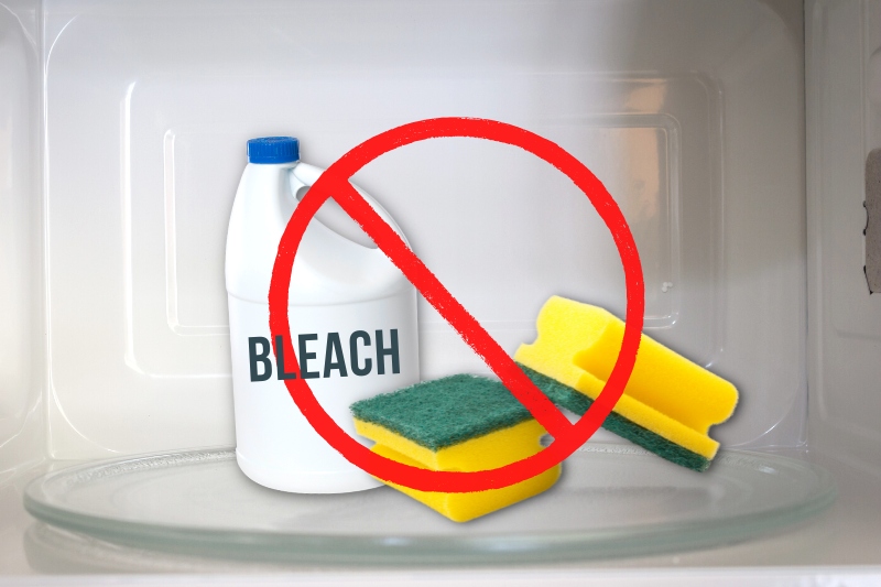 products not to clean a microwave with