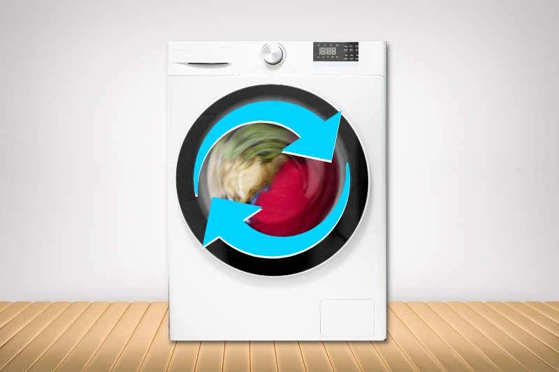 spin cycle on washing machine