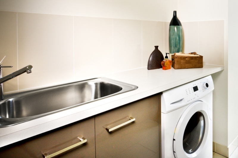 washing machine in kitchen