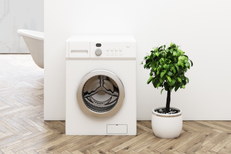 washing machine in small apartment