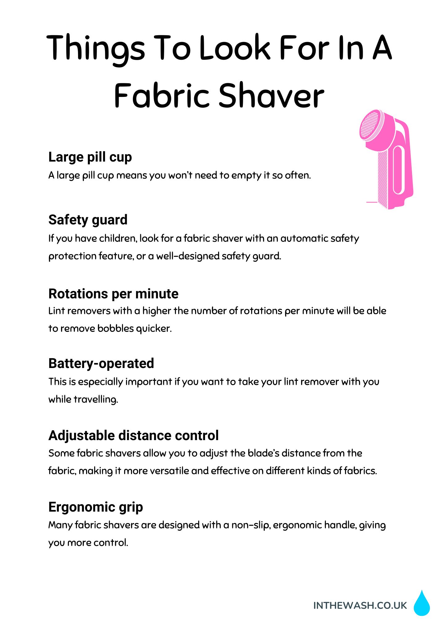 Things to look for in a fabric shaver