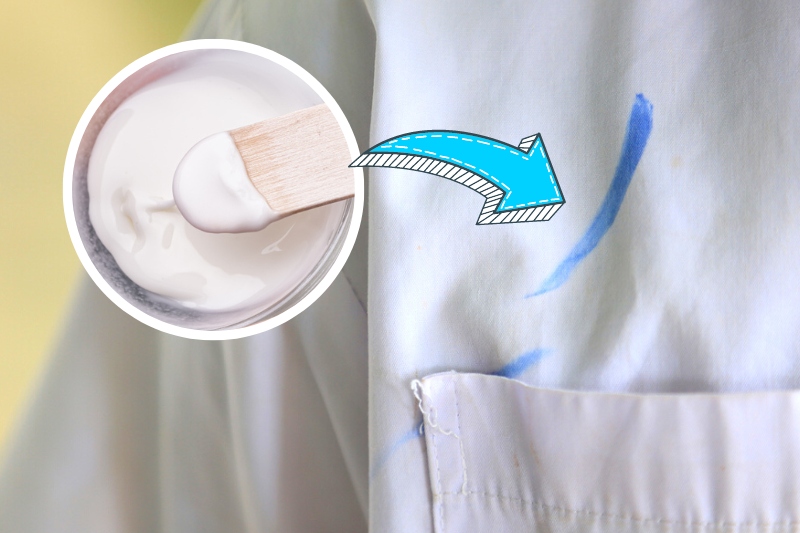 Remove Ink from Clothes Using bicarbonate of soda paste