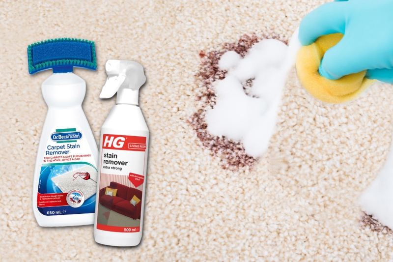 Specialist stain remover products for carpet