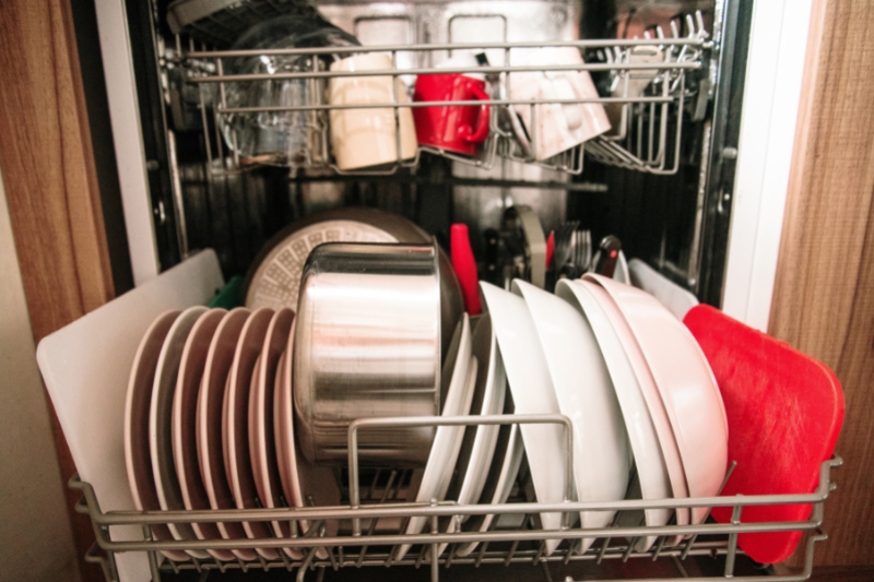 dishwasher full of dishes
