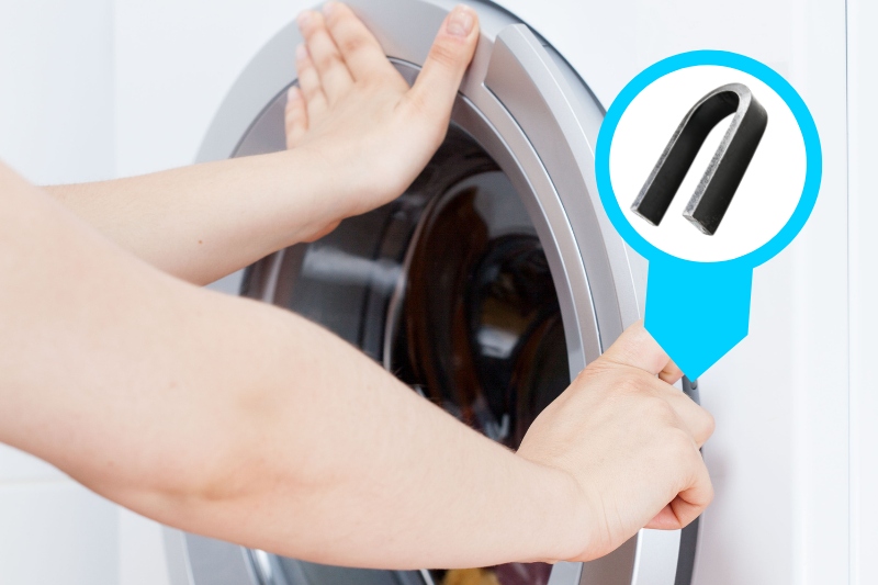 magnet on washing machine door lock