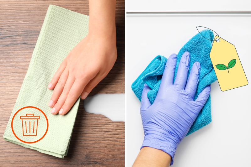 When to Use a Microfiber Cloth Instead of Paper Towels