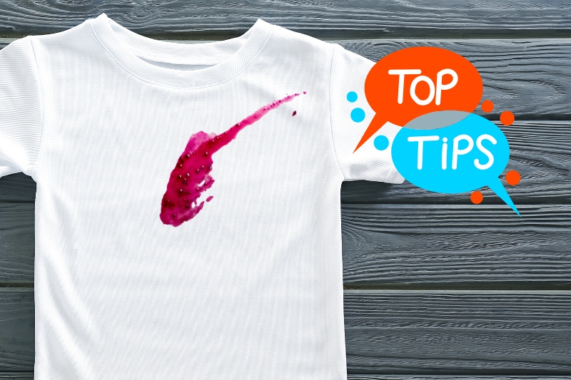 tips when removing blueberry stain from clothes