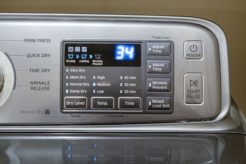 tumble dryer settings