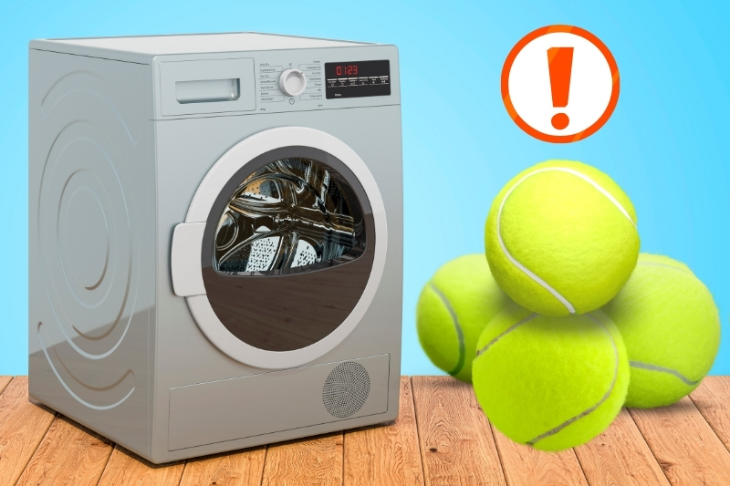 using tennis balls in the dryer