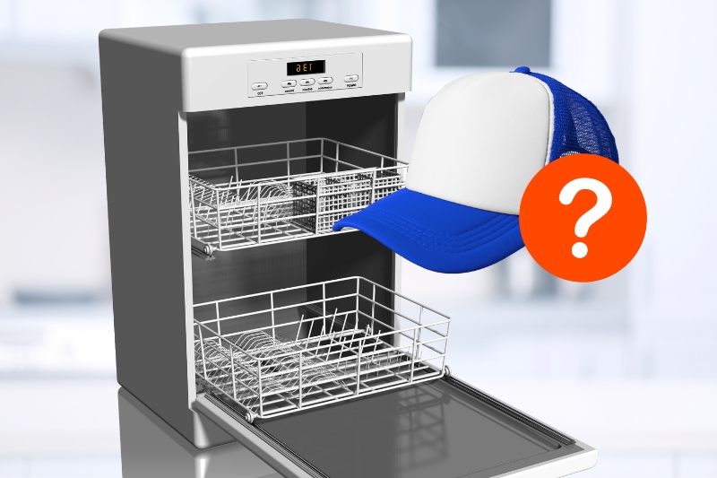 hat in dishwasher