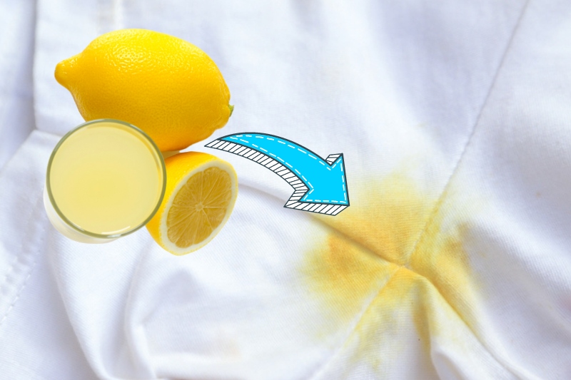 remove turmeric stain with lemon juice