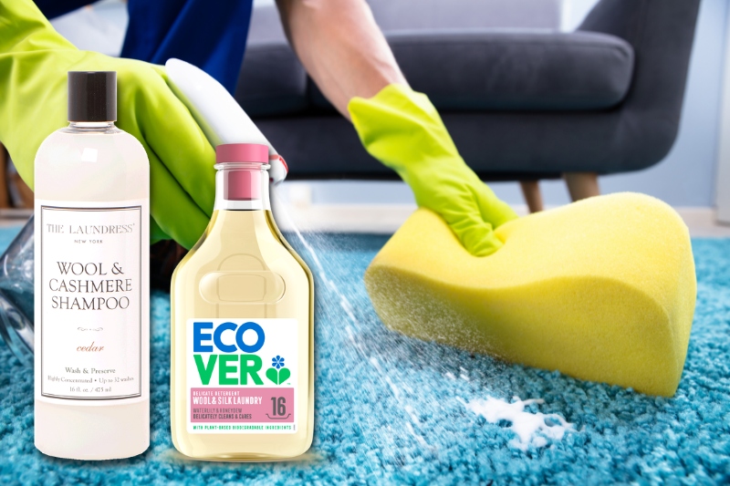 special products to clean wool rug
