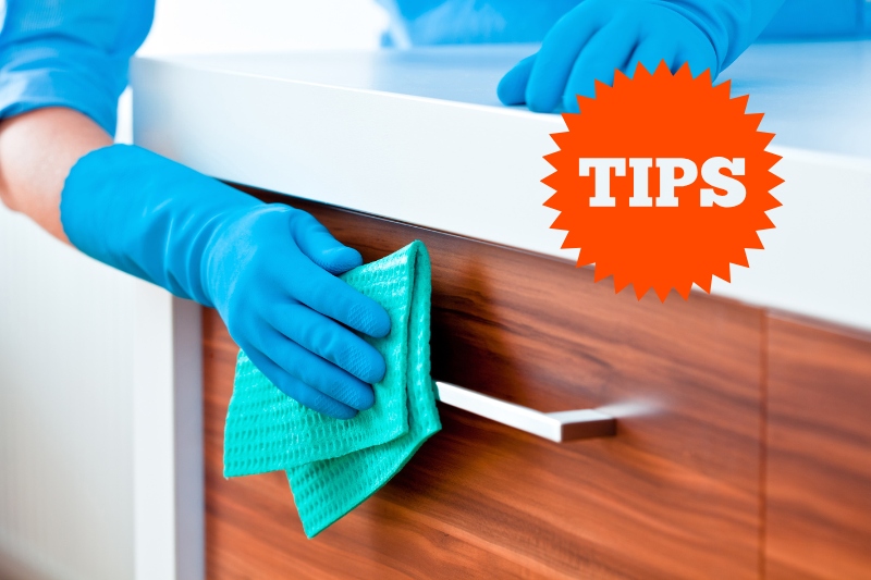 tips for cleaning kitchen cabinets