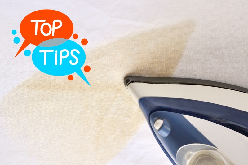 tips to remove iron marks on clothes
