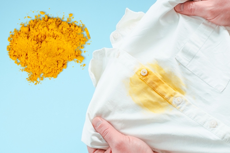 turmeric stain on clothes