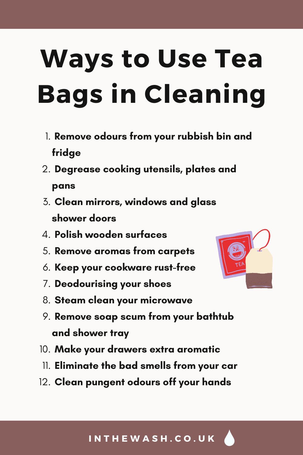 Ways to Use Tea Bags in Cleaning