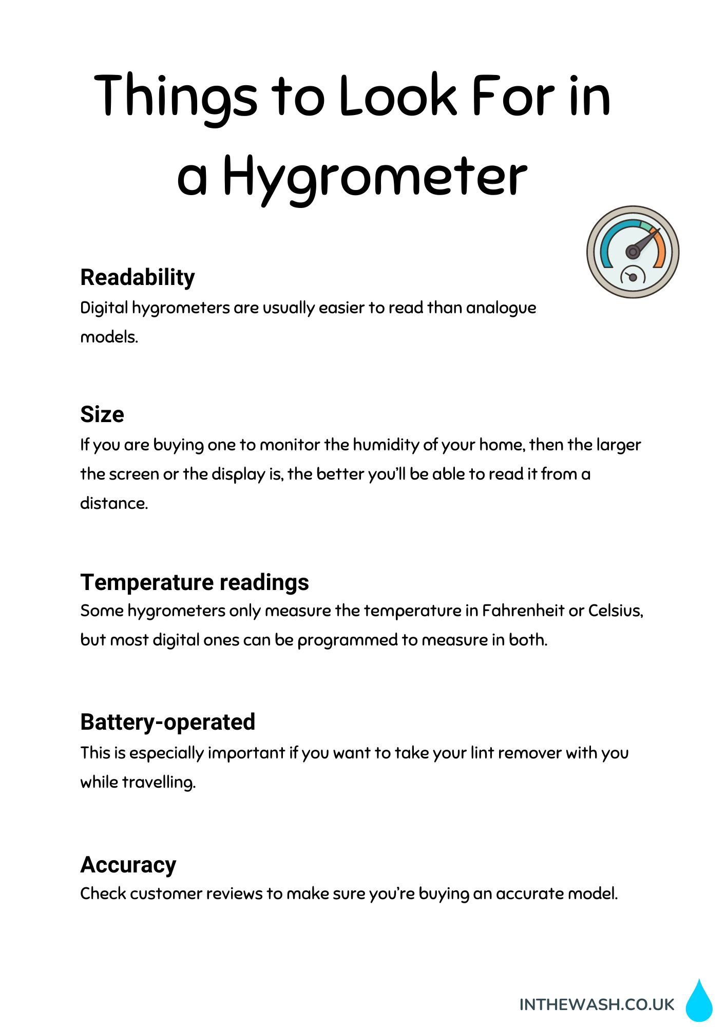 Things to look for in a hygrometer