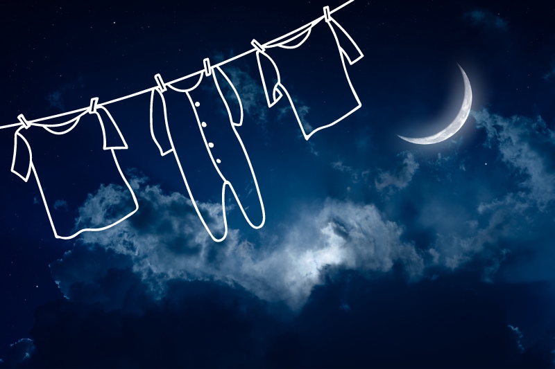 Superstitions Around Hanging Clothes at Night