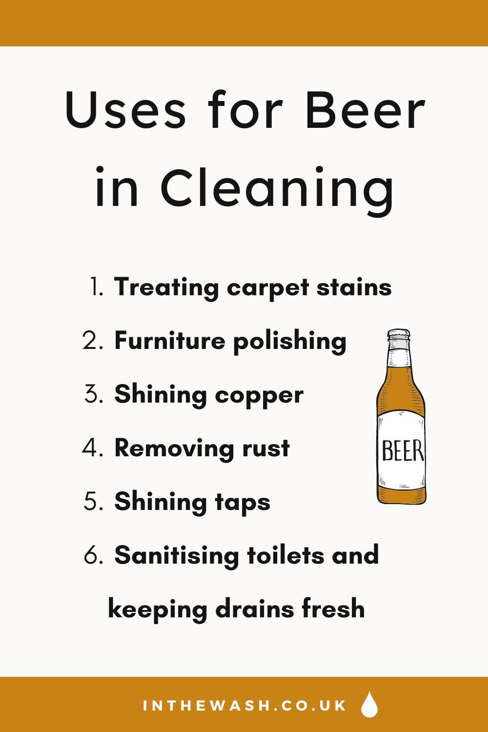 Uses for beer in cleaning