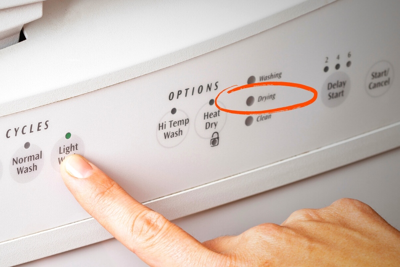 dishwasher drying feature