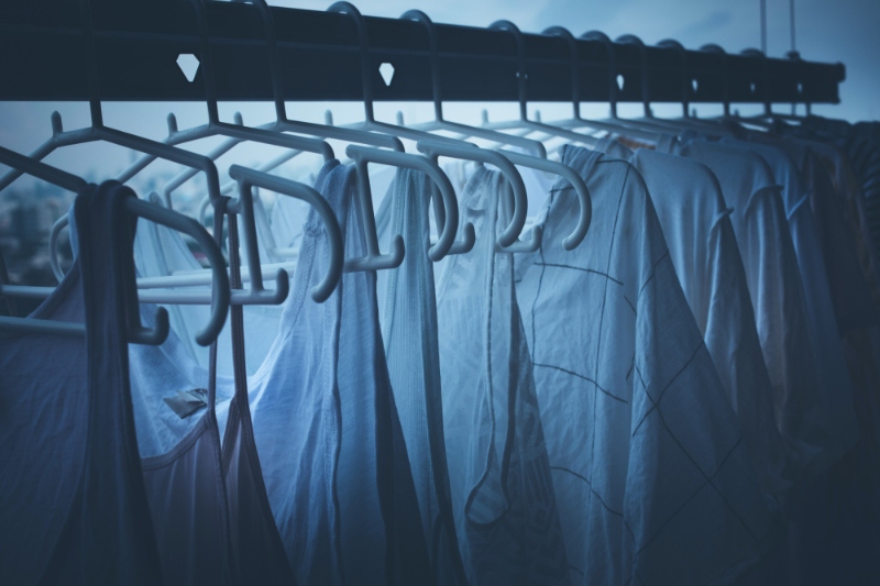 drying clothes at night