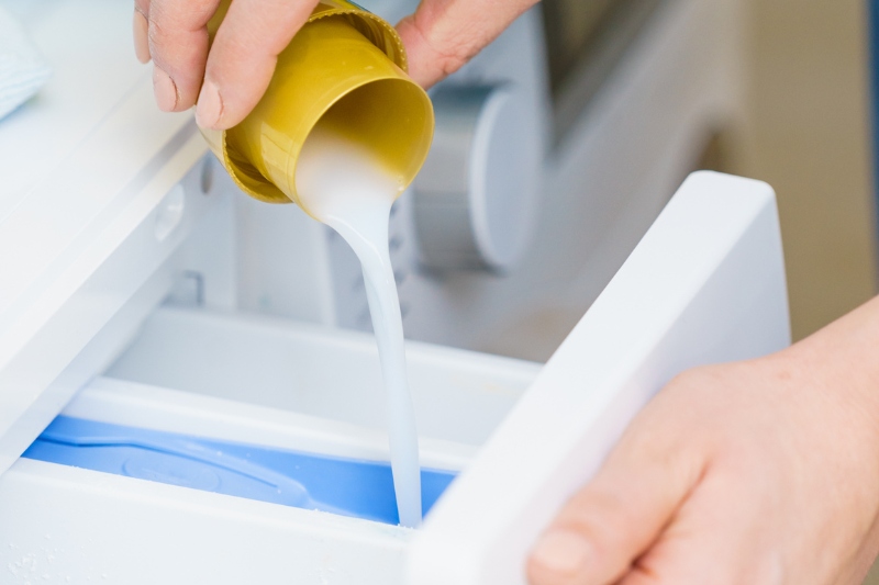 front-loading washing machine detergent drawer