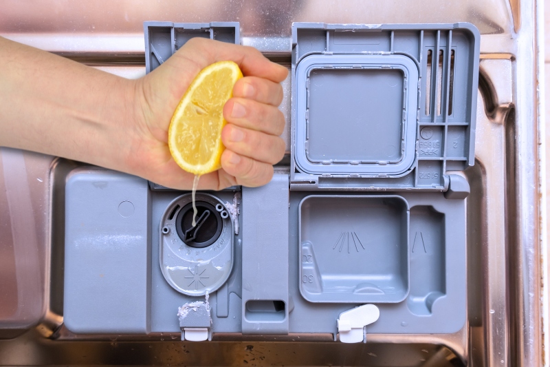 lemon juice as rinse aid alternative