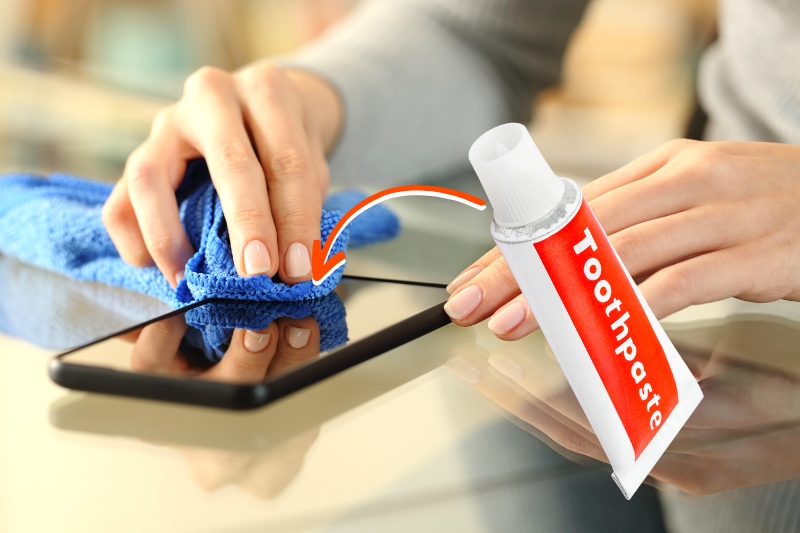 toothpaste for Phone Screen Cleaning