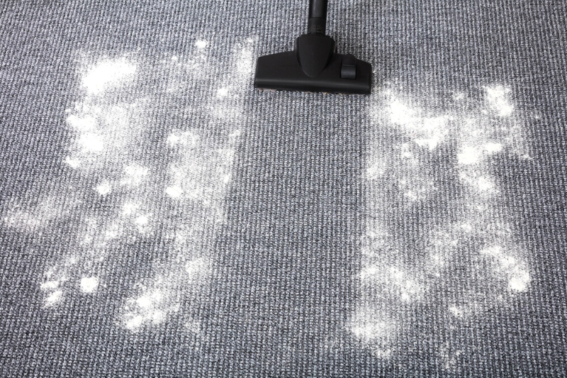 vacuum carpet powder stain