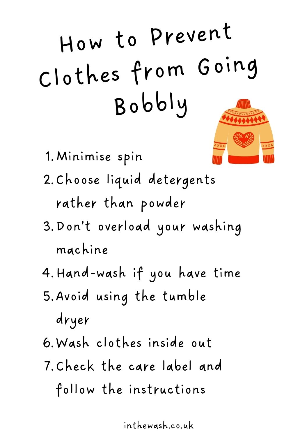 How to prevent clothes from going bobbly