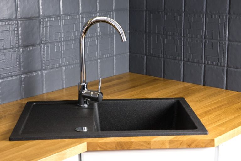 How To Clean A Granite Sink   Black Granite Sink 768x512 