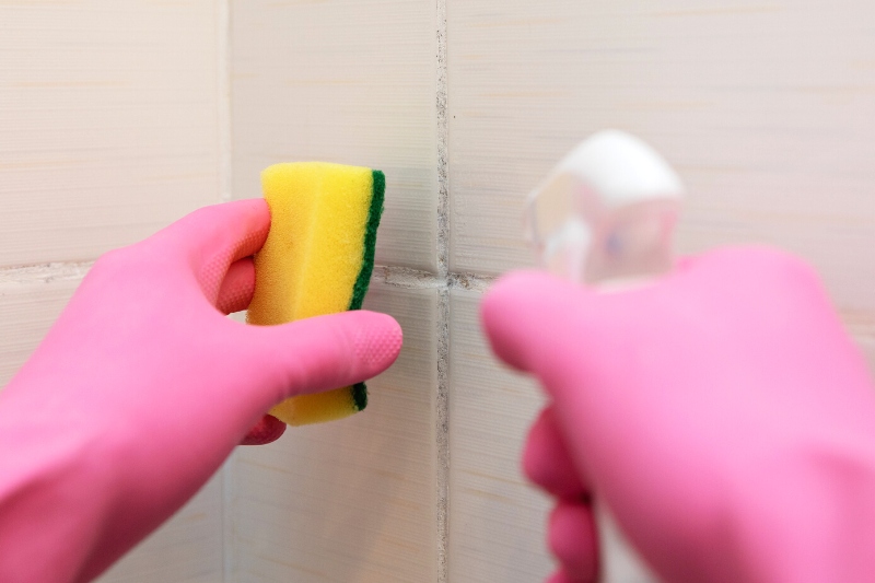 cleaning grout